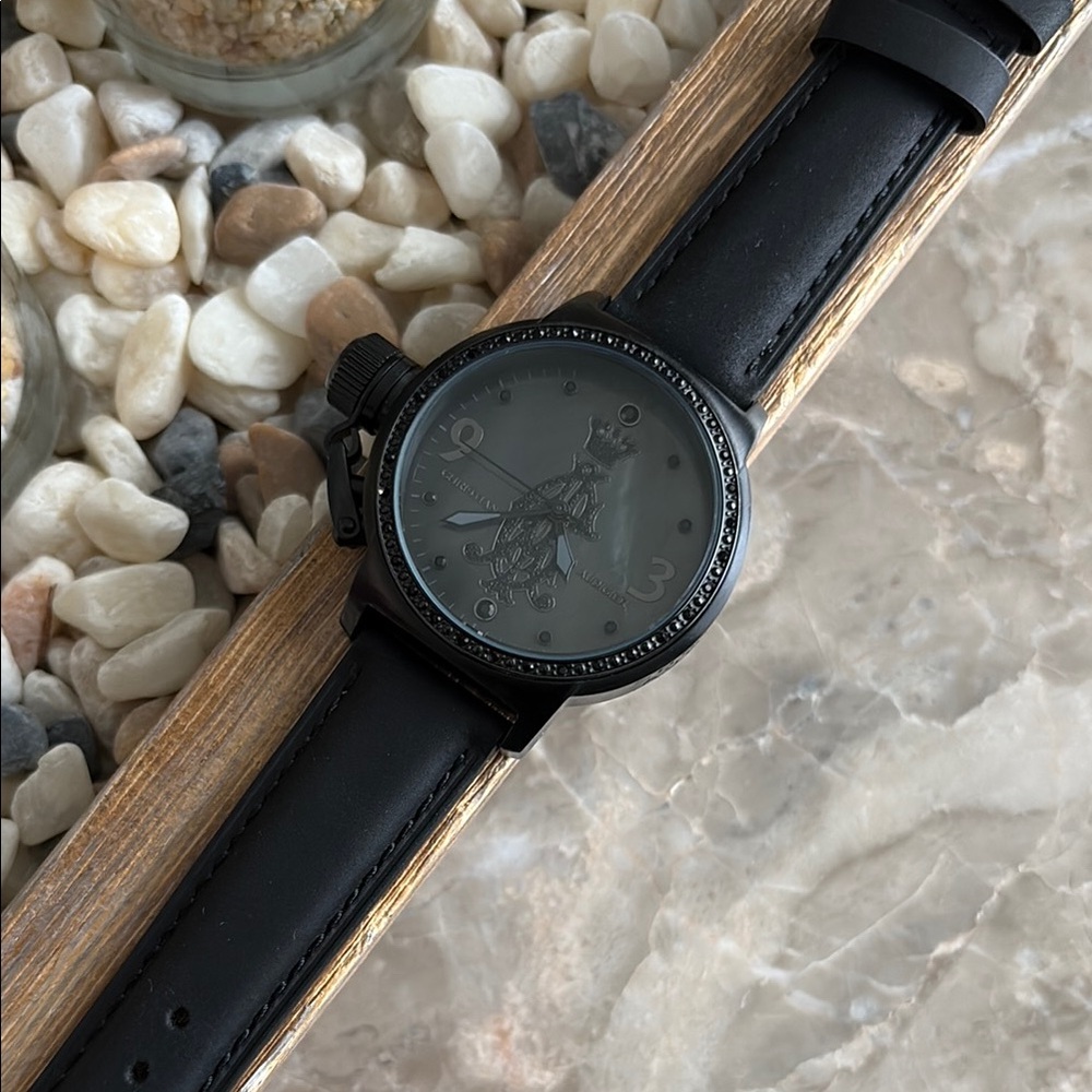 All Black vintage watch
